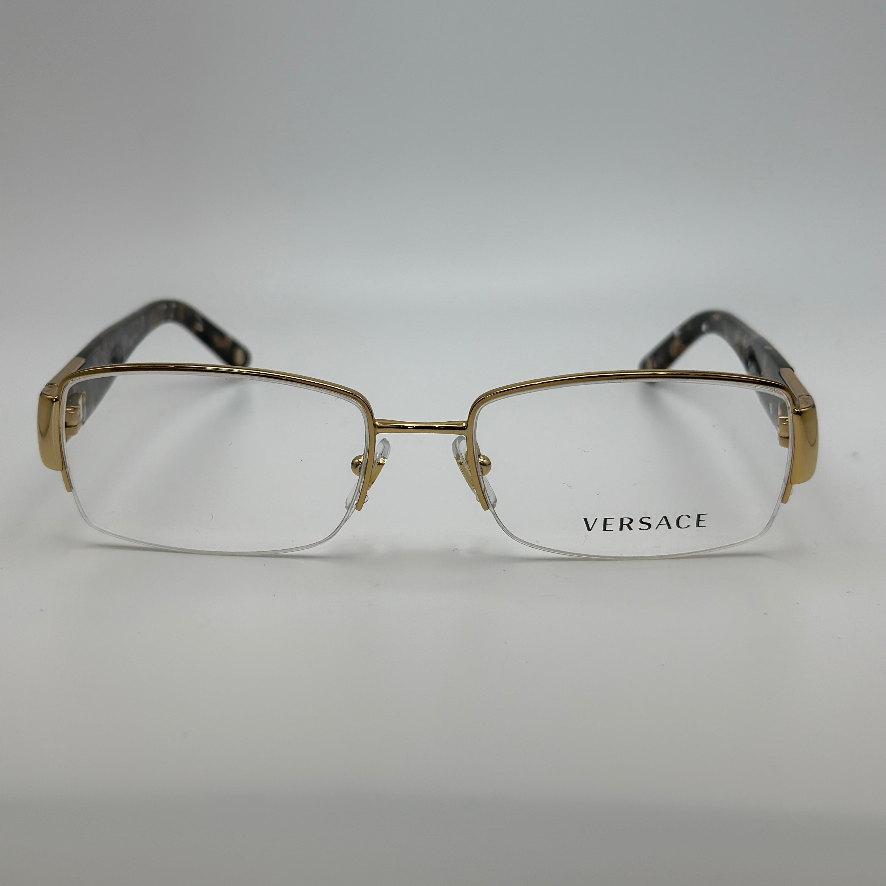 Versace VE1175B Gold Eyeglasses Rectangle Progressive Ready