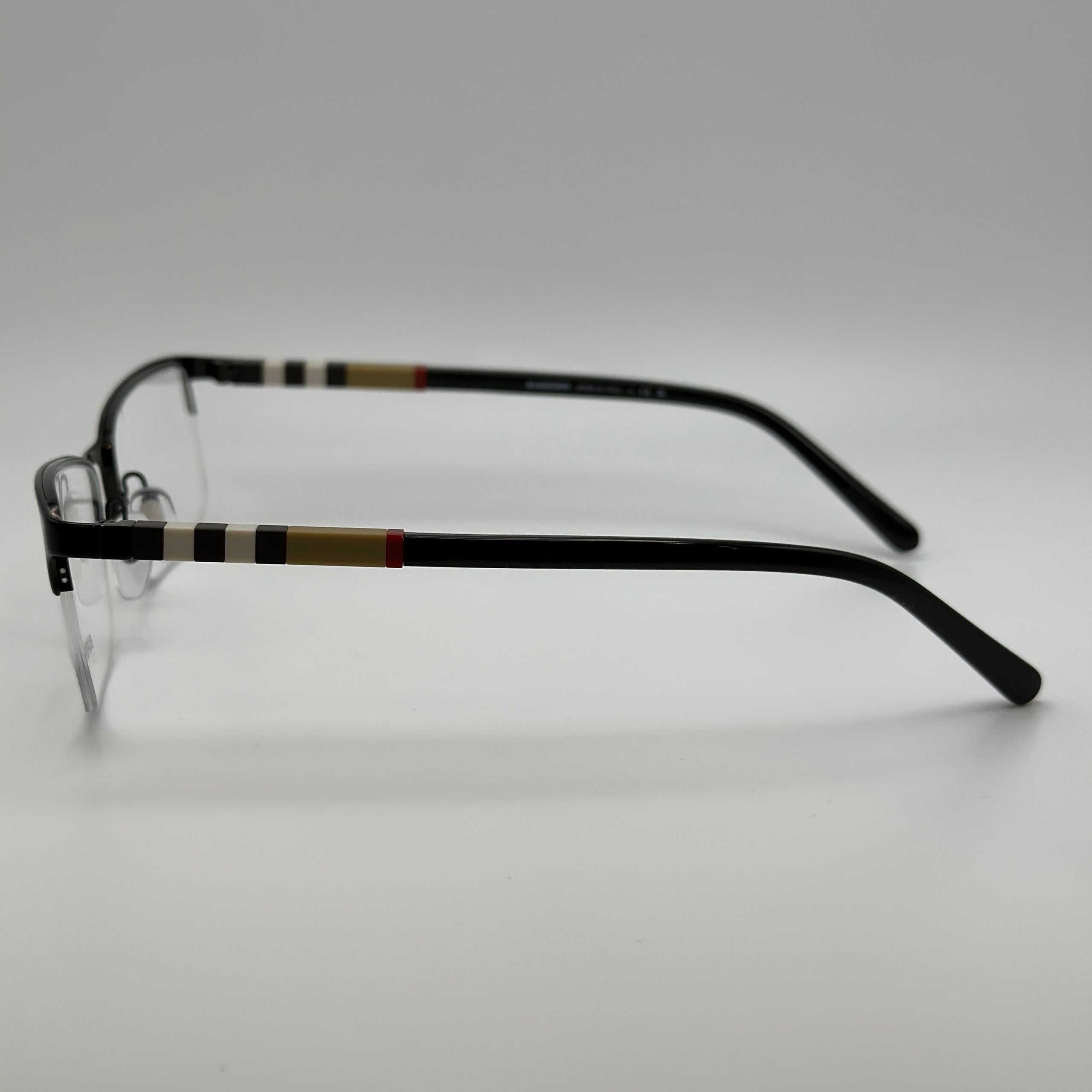 Burberry BE1282 Eyeglasses Black Metal Frame with Demo Lens Monocle Eyewear Boutique Monocle Eyewear Boutique