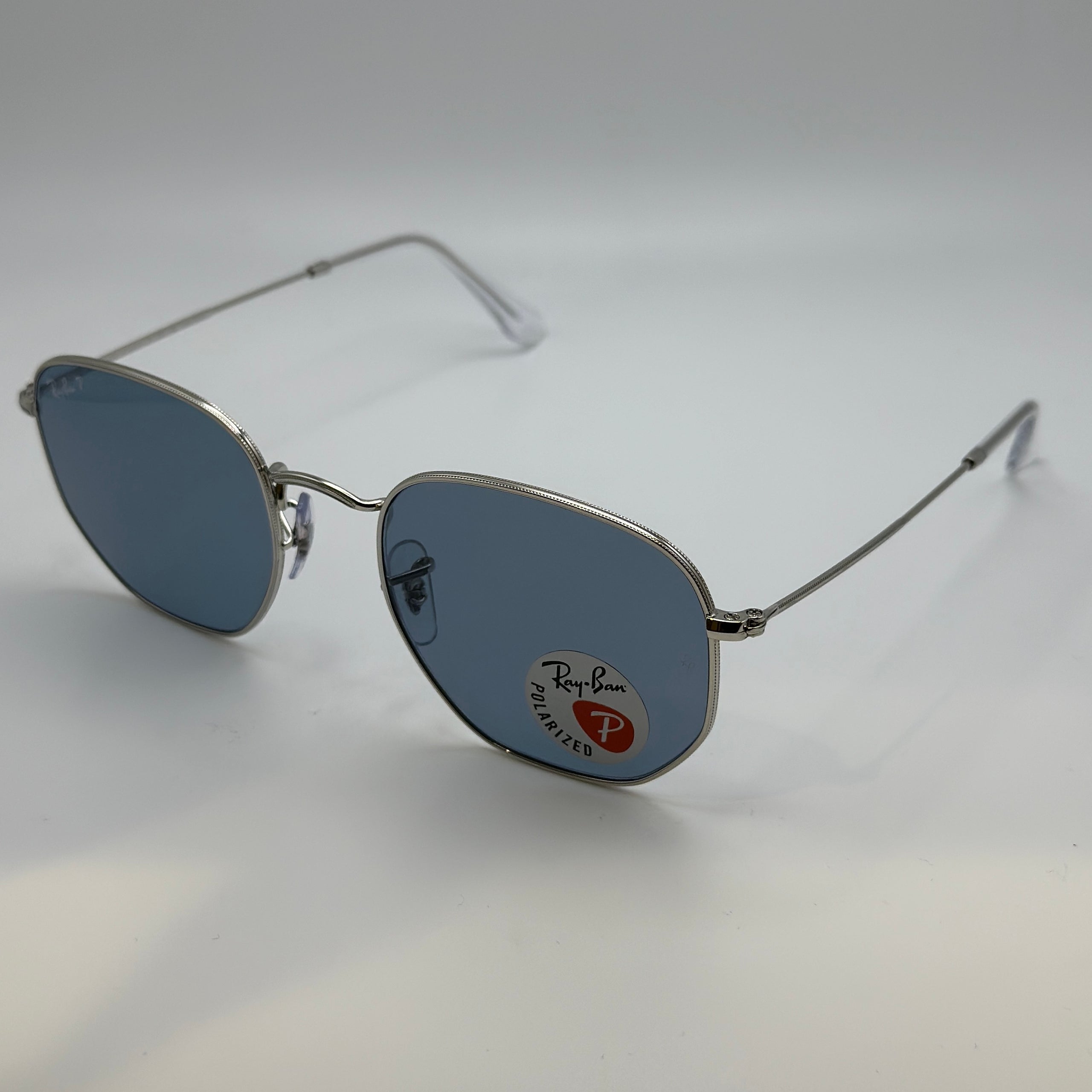 Ray Ban RB3548N Hexagonal Silver Monocle Eyewear Boutique